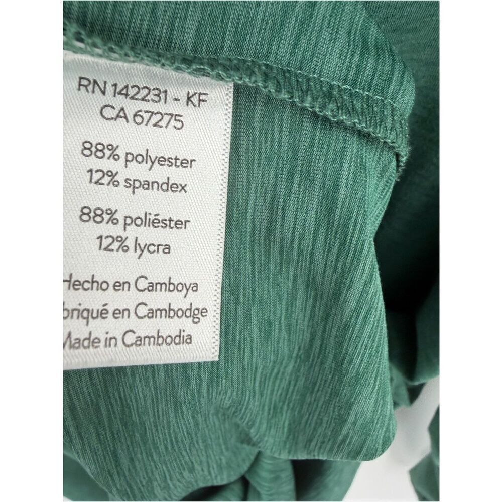 Rip Skirt jasper v-neck drop shoulder long sleeve green top women’s L beach - Picture 4 of 6